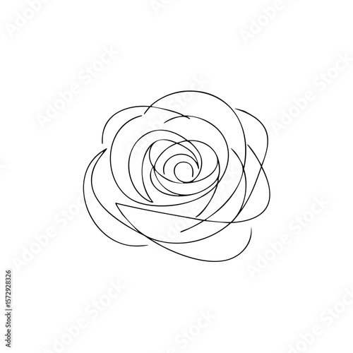 Rose outline