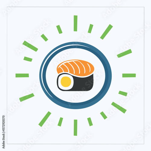 Salmon sushi roll