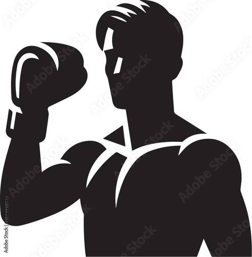 Vector of a boxer