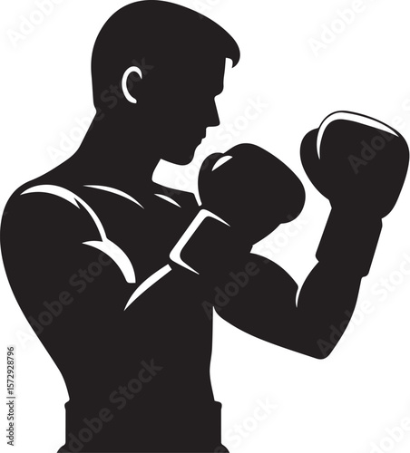 Vector of a boxer