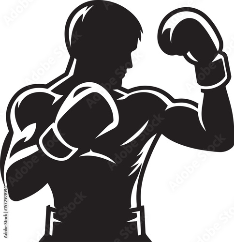 Vector of a boxer