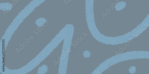 Vector illustration of abstract background of curved line pattern blending with light blue dots on dark blue background authentic vintage trendy style is very good to be used for poster decoration, wa