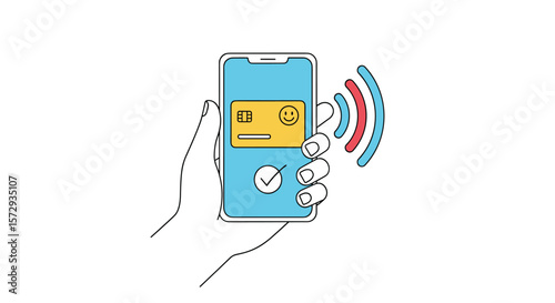 Convenient mobile payment transaction using smartphone and contactless technology