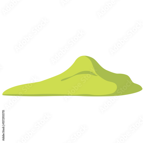 Light green soil representing the foundation of life and growth in nature.