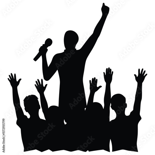 people dancing silhouettes