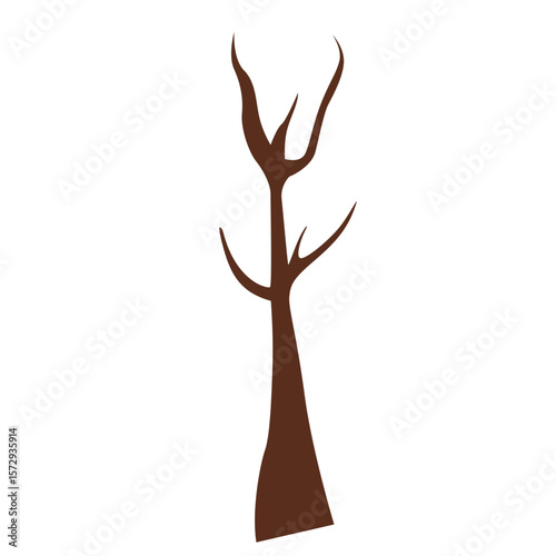 Bare tree without leaves, representing dormancy and the quiet beauty of winter.
