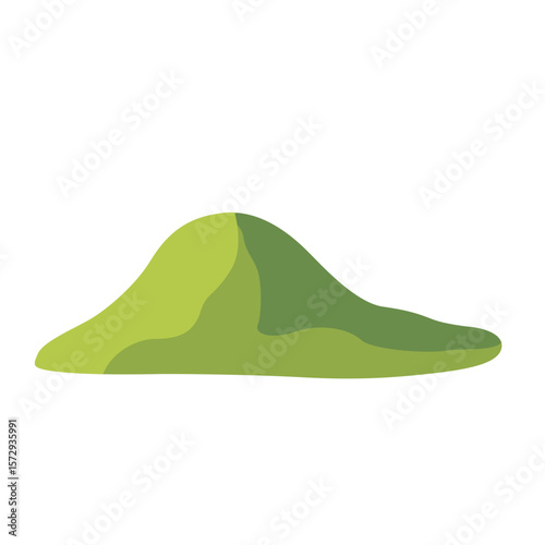 Light green soil representing the foundation of life and growth in nature.