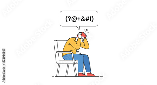 Frustrated student experiencing academic pressure and mental stress holding head in despair