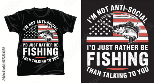 Fishing graphic vactor t shirt design art