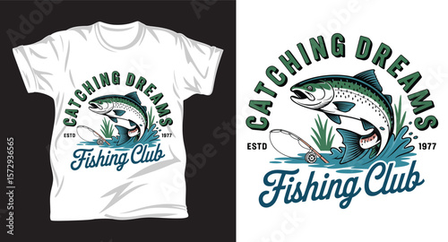 Fishing graphic vactor t shirt design art