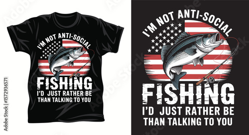 Fishing graphic vactor t shirt design art
