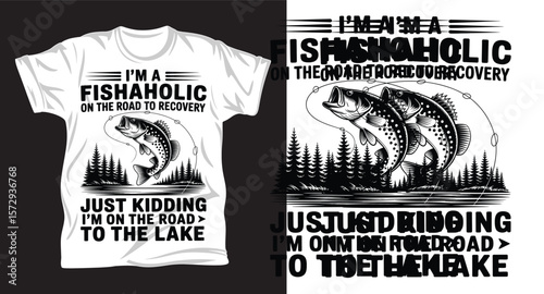 Fishing graphic vactor t shirt design art