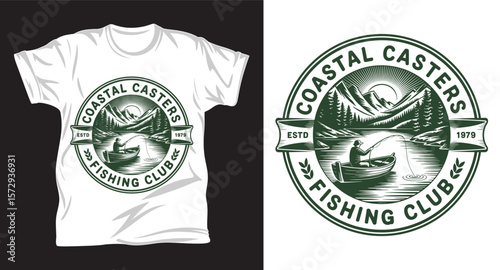 Fishing graphic vactor t shirt design art