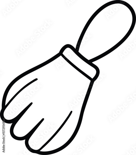 cleaning glove icon on white background