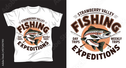Fishing graphic vactor t shirt design art