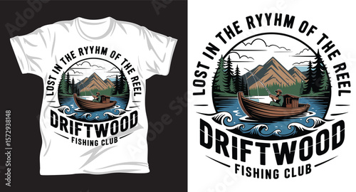 Fishing graphic vactor t shirt design art