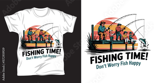 Fishing graphic vactor t shirt design art