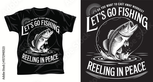 Fishing graphic vactor t shirt design art
