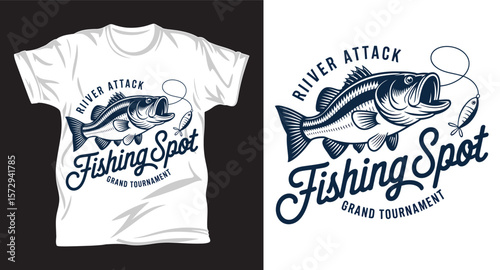 Fishing graphic vactor t shirt design art