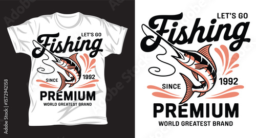 Fishing graphic vactor t shirt design art