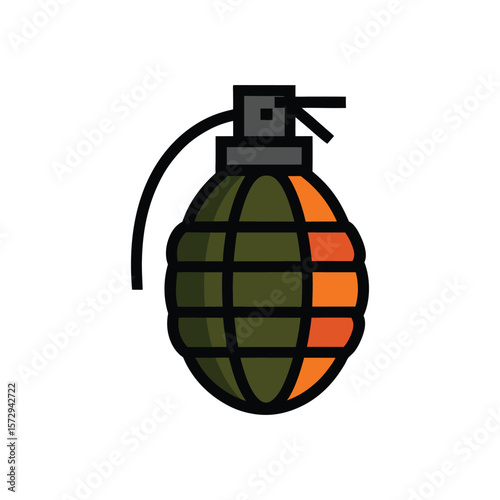 grenade vector icon