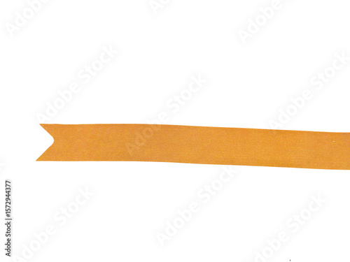 Orange Ribbon Design Element