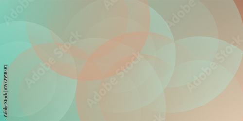 Art & Illustrationminimalist abstract background orange nad gren gradations with circle shape. vector eps 10