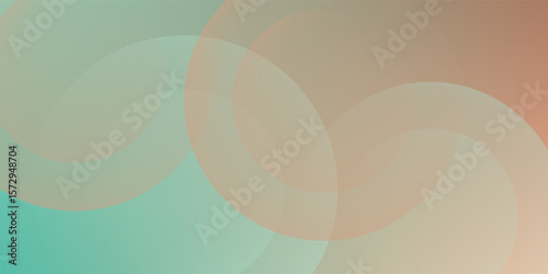Art & Illustrationminimalist abstract background orange nad gren gradations with circle shape. vector eps 10