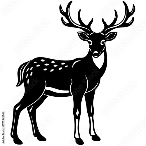 deer silhouette vector