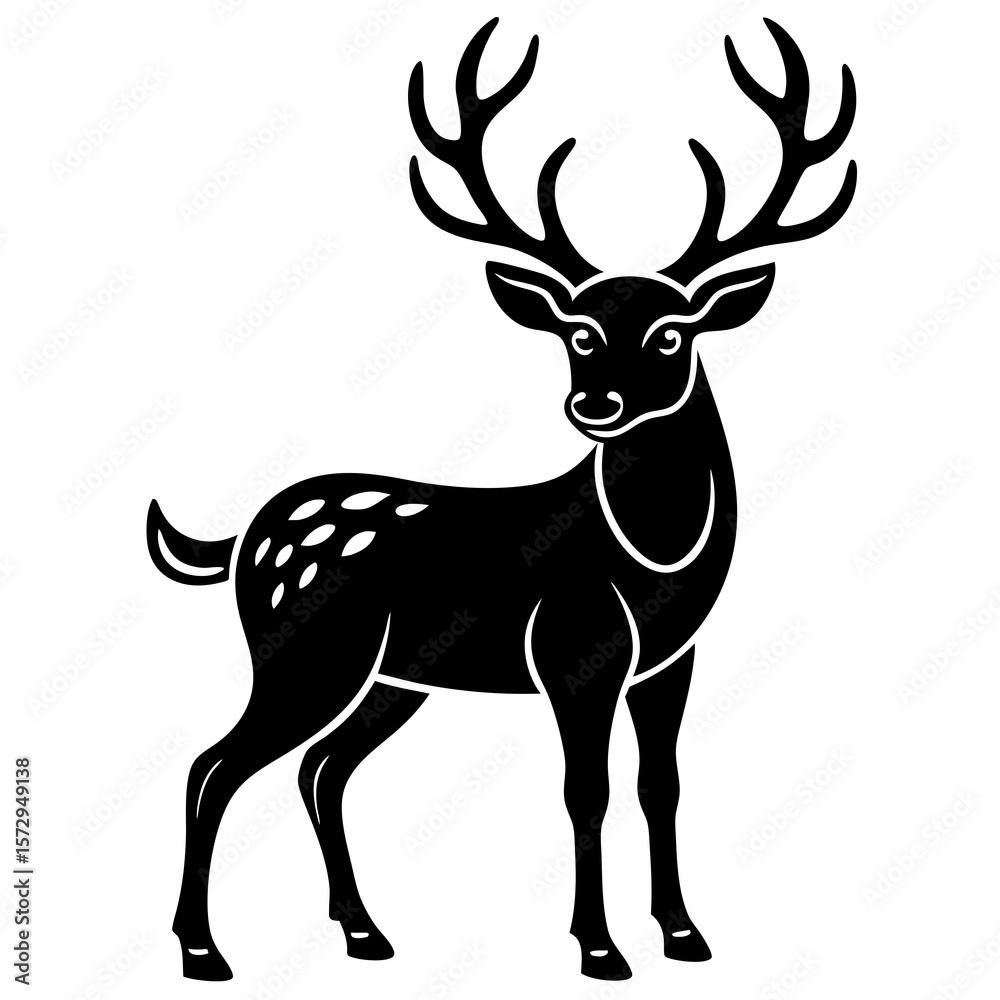 Obraz premium deer vector illustration