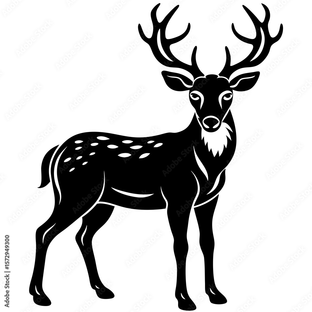 Obraz premium deer vector illustration