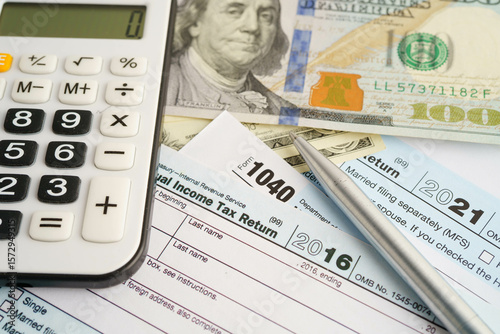 Tableau sur toile Tax form 1040 U