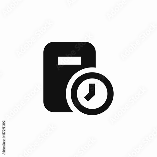 book wait icon sign vector