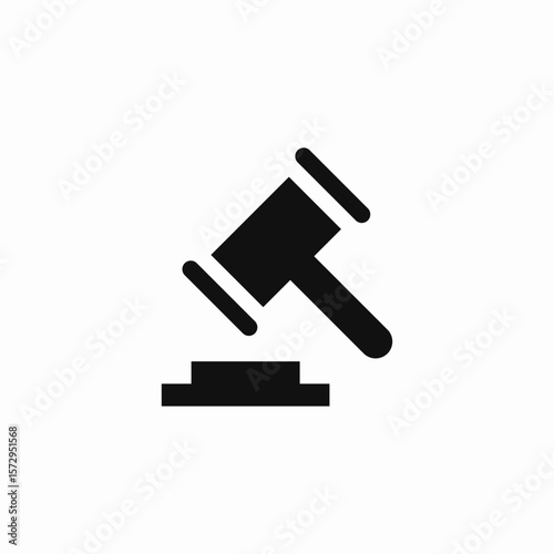 court decision icon sign vector