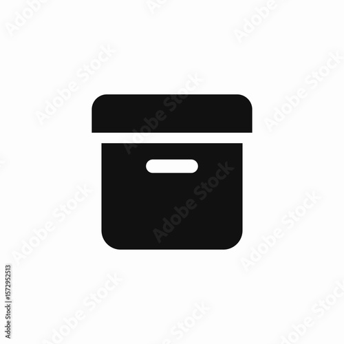 lid storrage icon sign vector