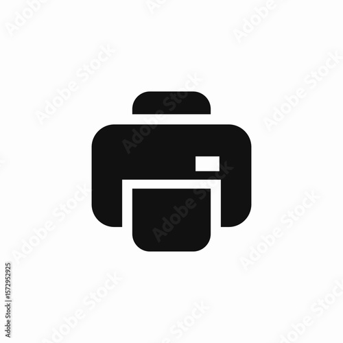 paper print icon sign vector