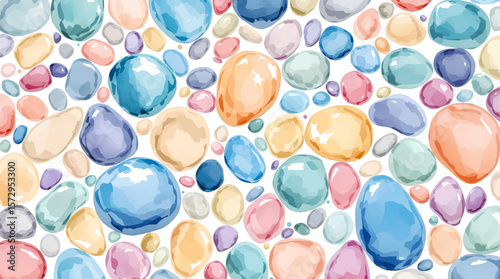 seamless pattern with colorful spoons