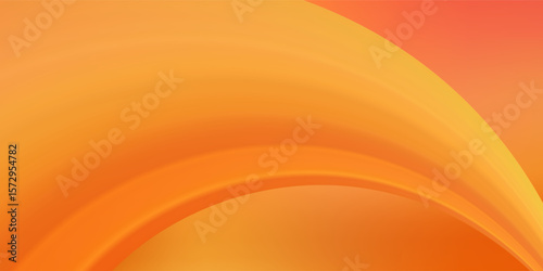 3d abstract autumn studio room background. Orange, brown dark gradient empty wall backdrop. Back ground horizontal mockup product season presentation. Empty scene platform. Promotion vector display.