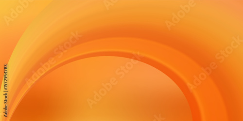 3d abstract autumn studio room background. Orange, brown dark gradient empty wall backdrop. Back ground horizontal mockup product season presentation. Empty scene platform. Promotion vector display.