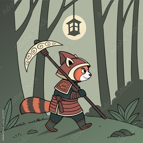 A cartoon Halloween witch with her broomstick, a vibrant illustration perfect for a character card