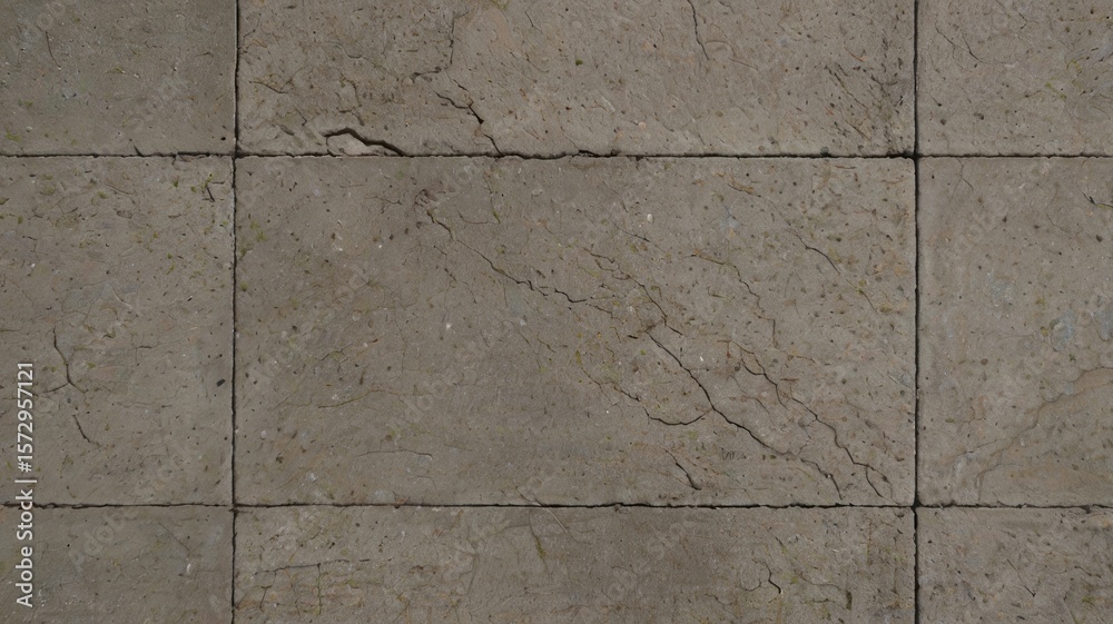 Naklejka premium Top-down view of textured concrete with central empty area, modern background