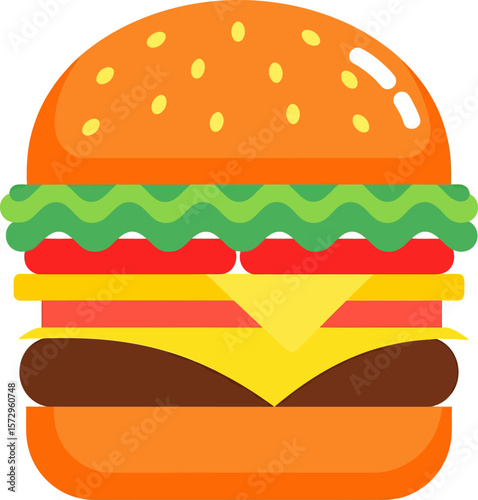 Delicious Homemade Burger With Fresh Toppings And Melted Cheese Perfect For A Quick Meal