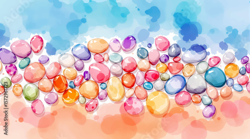 colorful balloons in the sky