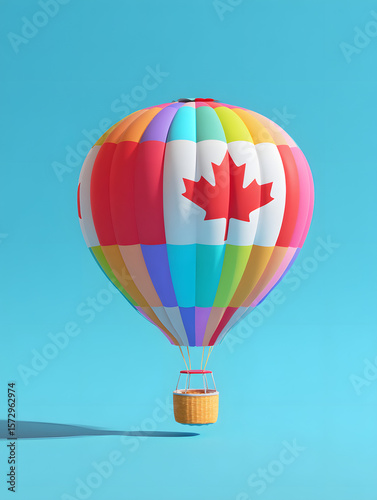 hot air balloon in the sky