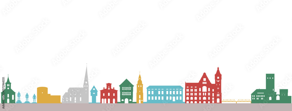 Hattingen, Deutschland Silhouette 