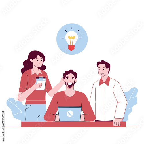 Team Brainstorming with a New Idea