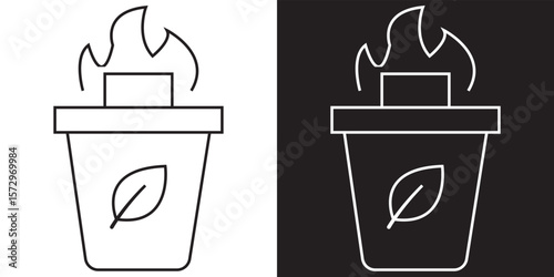 Renewable energy and  power system icon vector illustration; EPS 10/AI