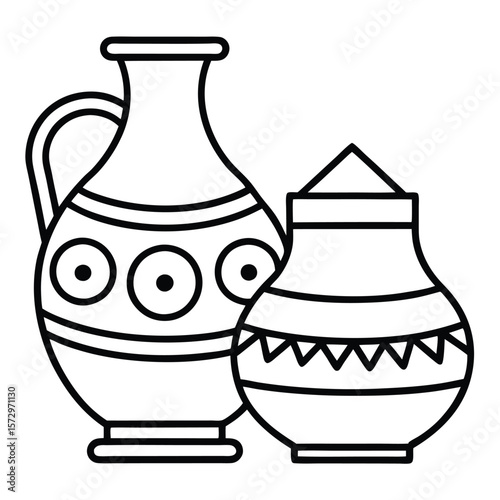 greek vase with a vase