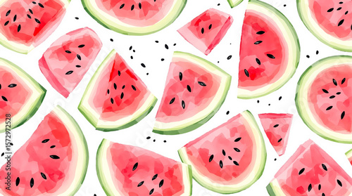 seamless pattern of watermelon