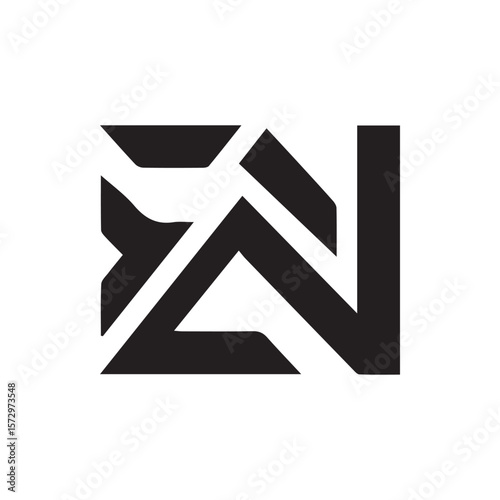 Free Download Minimalist Letter EN Logo Design – Modern Geometric Monogram - GFXLoad